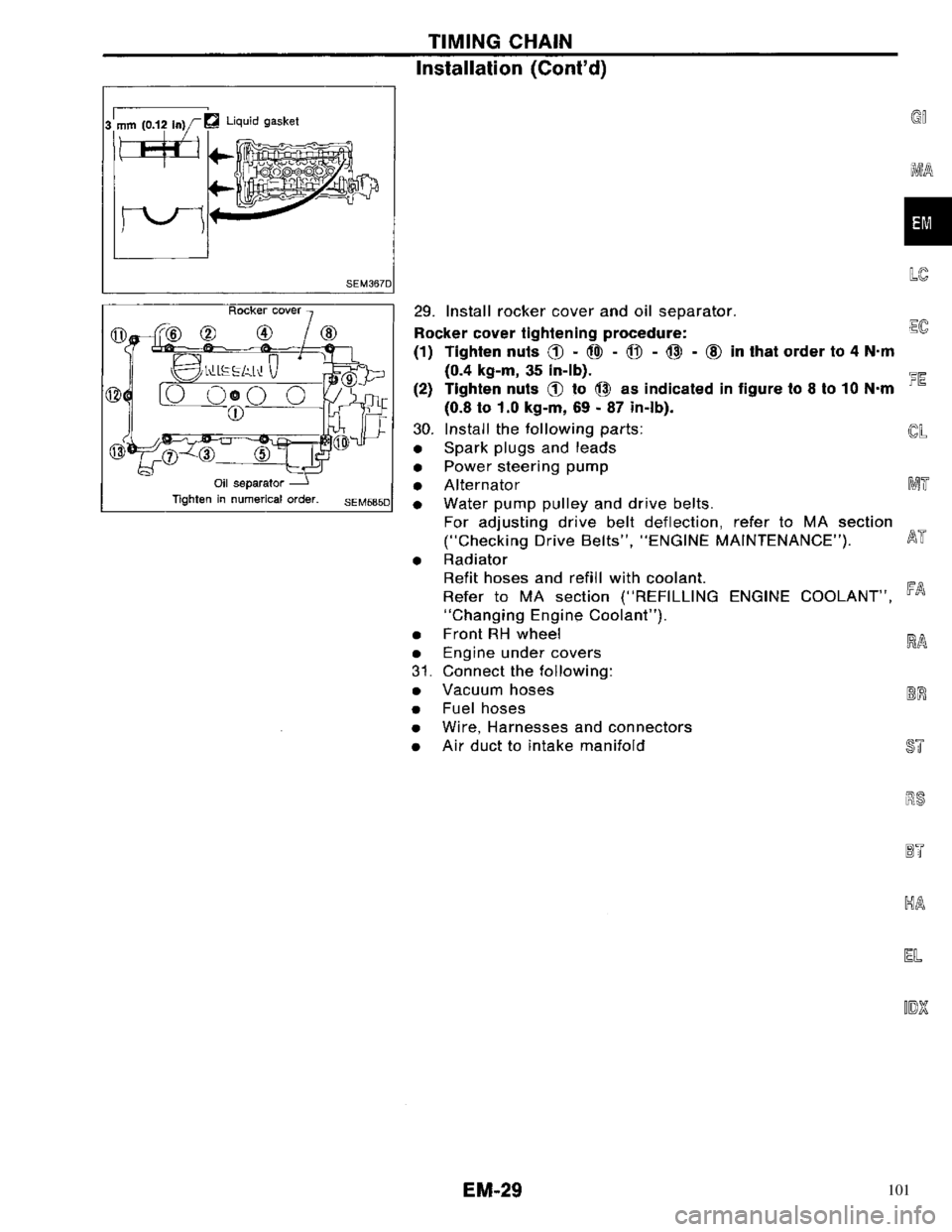 NISSAN PRIMERA 1996 Service Repair Manual 101 NISSAN PRIMERA 1996 Service Repair Manual 101