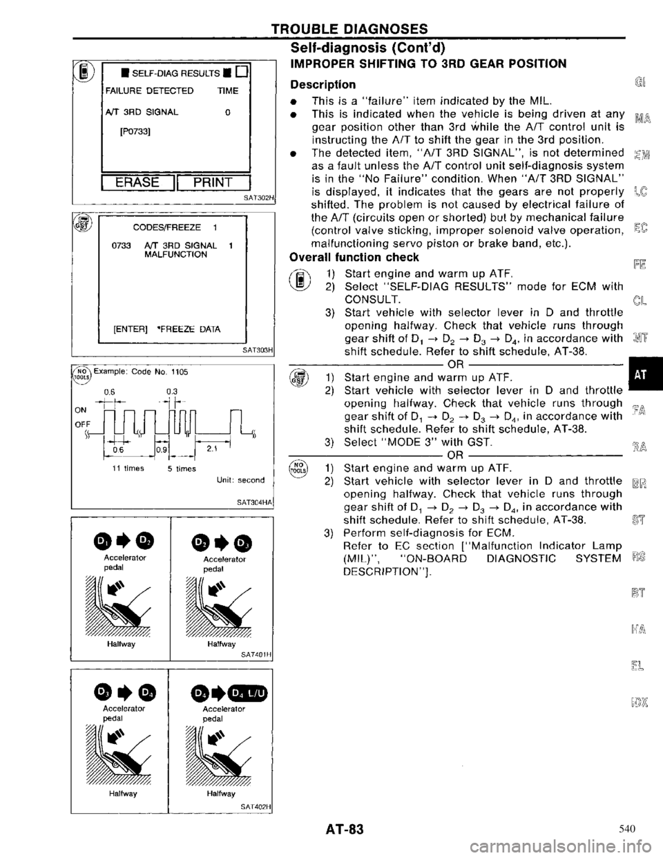 NISSAN PRIMERA 1996 Service Manual Online 540 NISSAN PRIMERA 1996 Service Manual Online 540