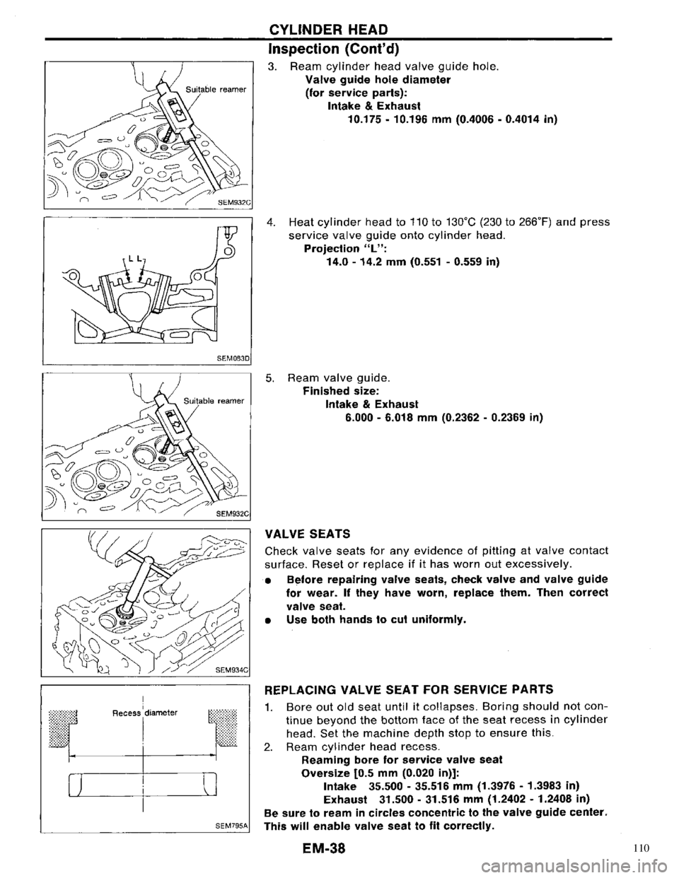 NISSAN PRIMERA 1996 Service Repair Manual 110 NISSAN PRIMERA 1996 Service Repair Manual 110