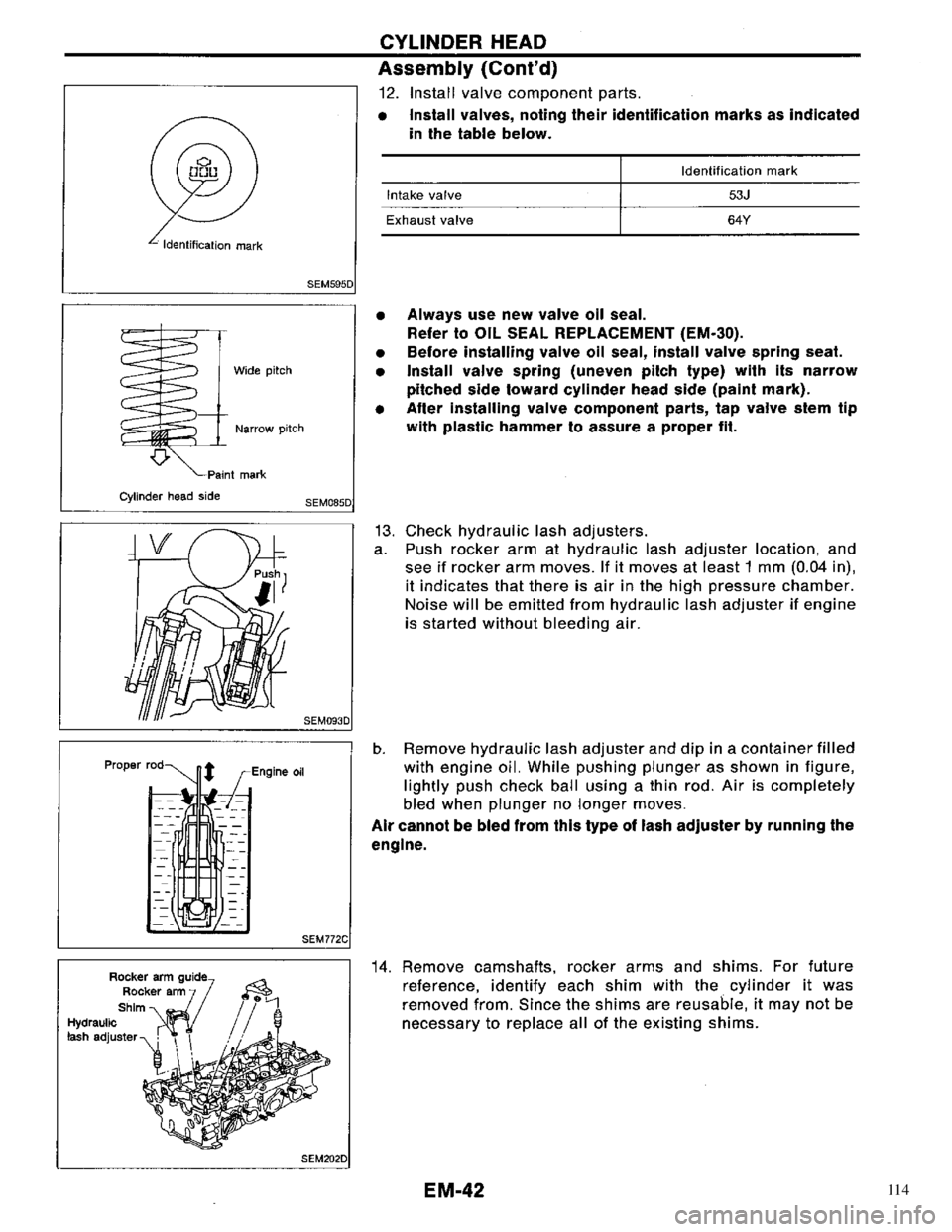 NISSAN PRIMERA 1996 Service Repair Manual 114 NISSAN PRIMERA 1996 Service Repair Manual 114