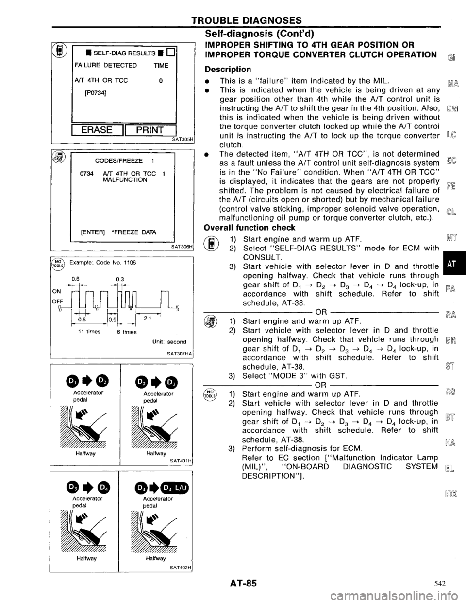 NISSAN PRIMERA 1996 Service Manual Online 542 NISSAN PRIMERA 1996 Service Manual Online 542