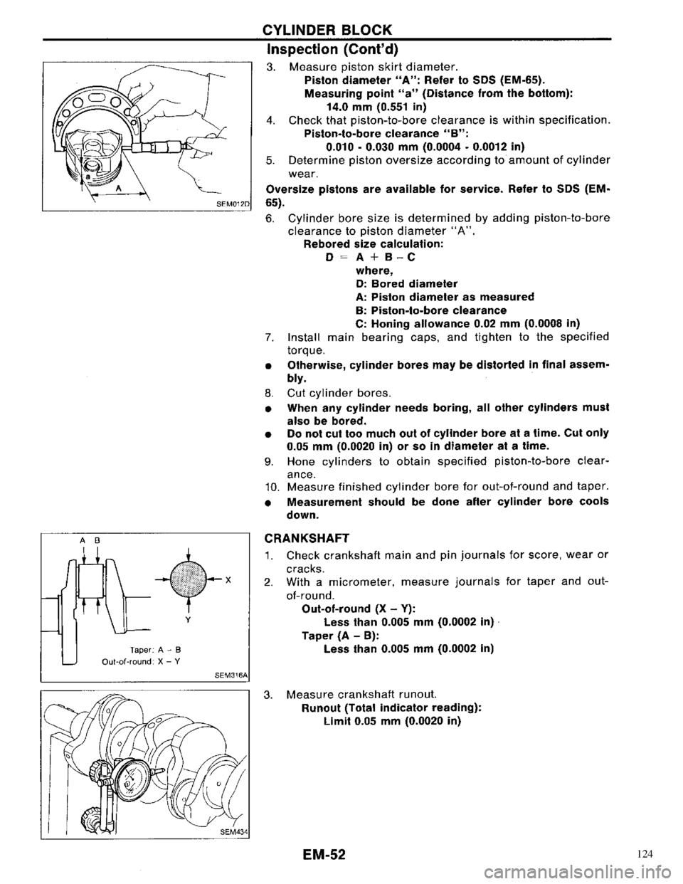NISSAN PRIMERA 1996 Service Repair Manual 124 NISSAN PRIMERA 1996 Service Repair Manual 124