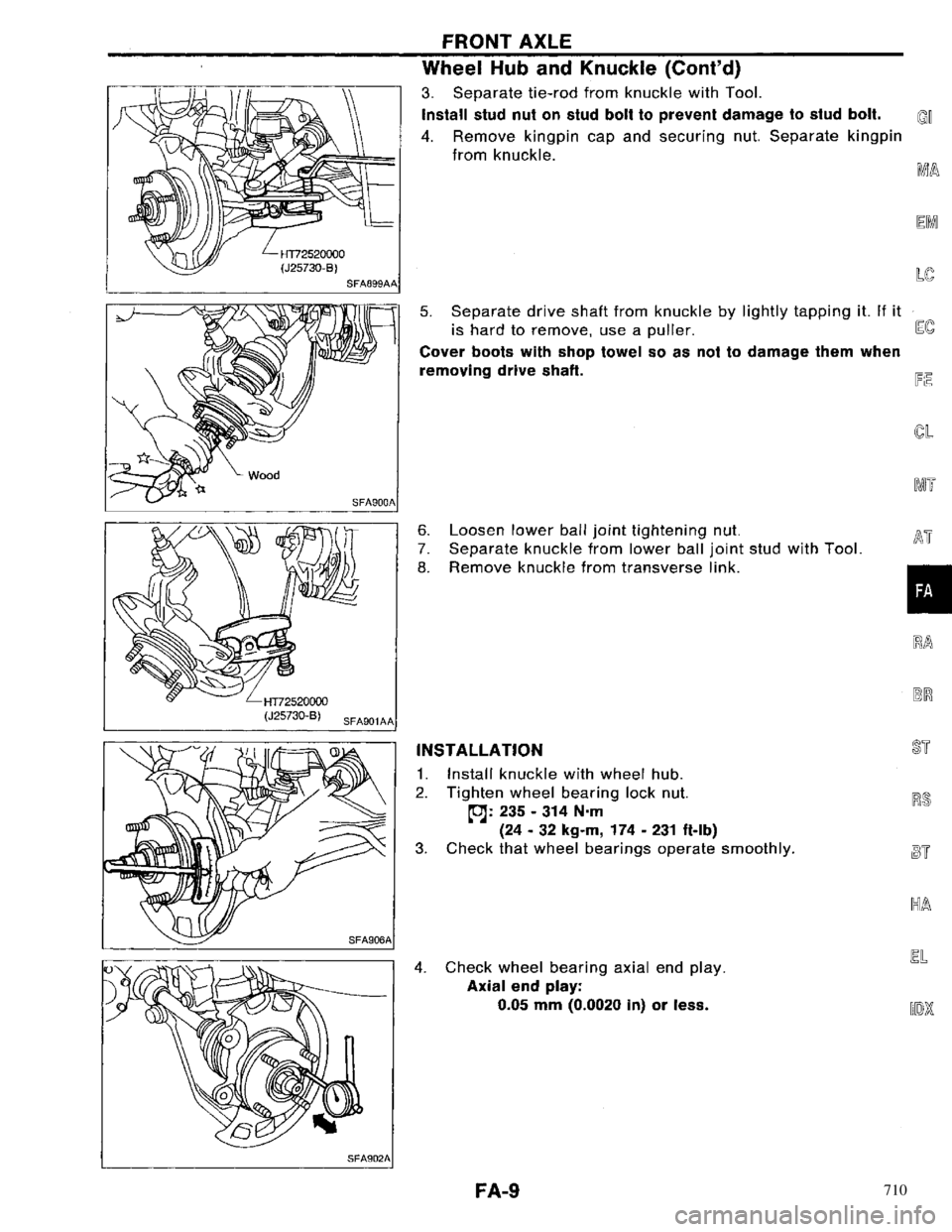 NISSAN PRIMERA 1996 Service Repair Manual 710 NISSAN PRIMERA 1996 Service Repair Manual 710