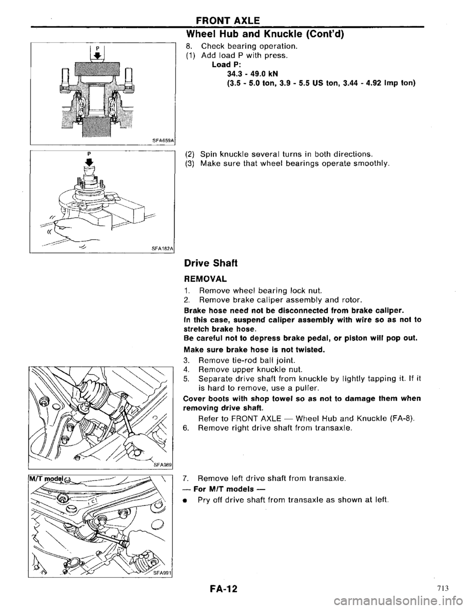 NISSAN PRIMERA 1996 Service Repair Manual 713 NISSAN PRIMERA 1996 Service Repair Manual 713