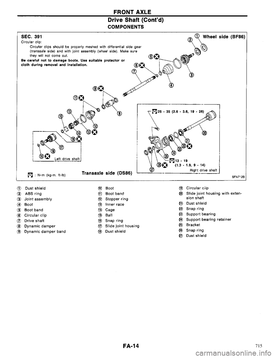 NISSAN PRIMERA 1996 Service Repair Manual 715 NISSAN PRIMERA 1996 Service Repair Manual 715