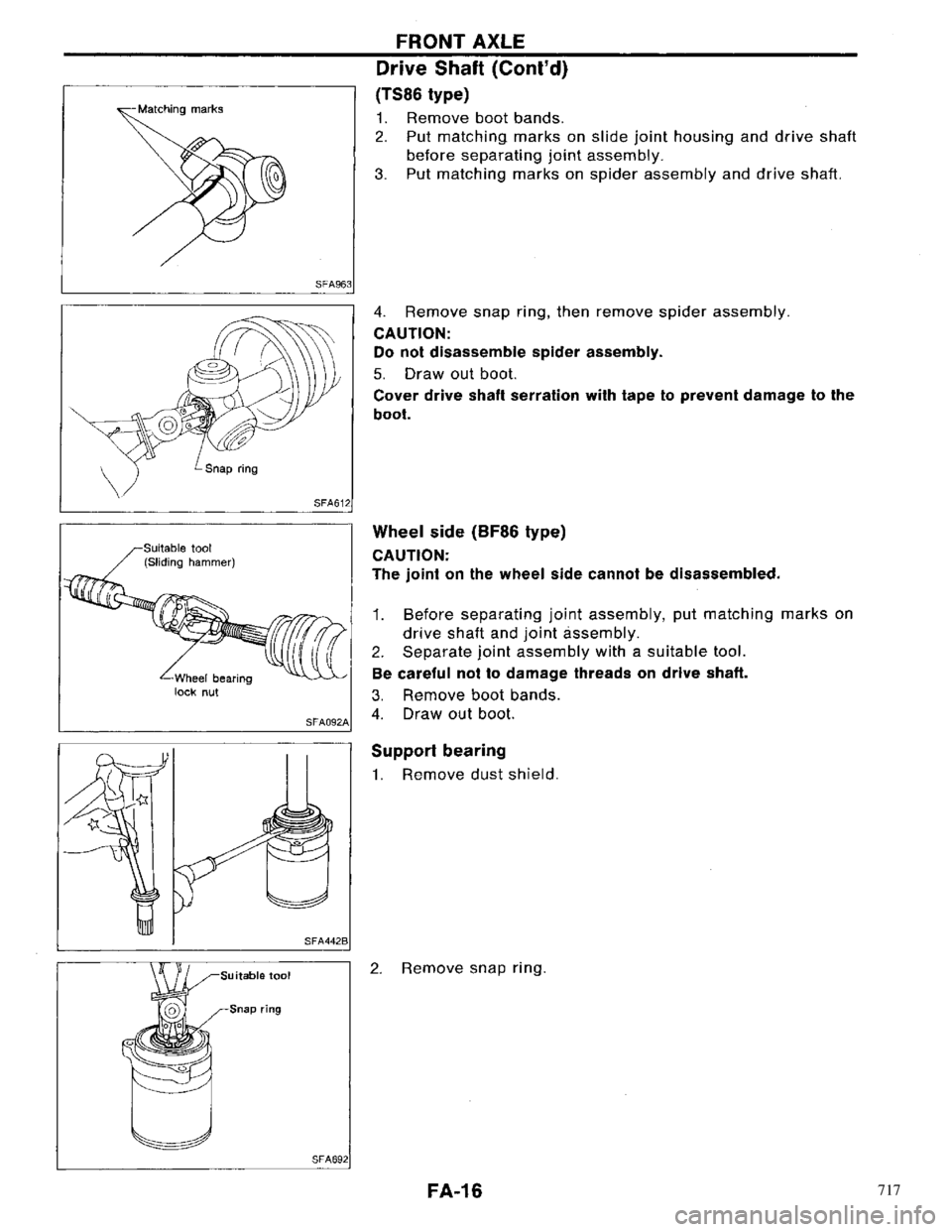 NISSAN PRIMERA 1996 Service Repair Manual 717 NISSAN PRIMERA 1996 Service Repair Manual 717