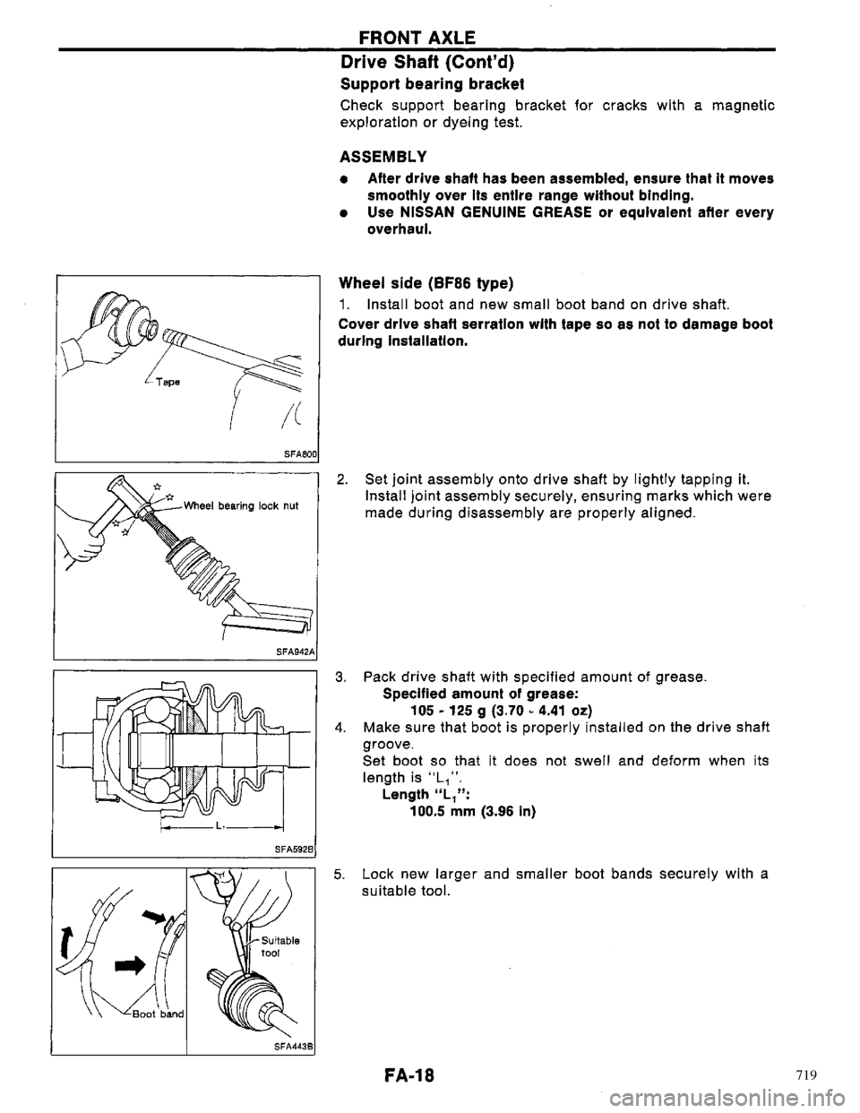 NISSAN PRIMERA 1996 Service Repair Manual 719 NISSAN PRIMERA 1996 Service Repair Manual 719