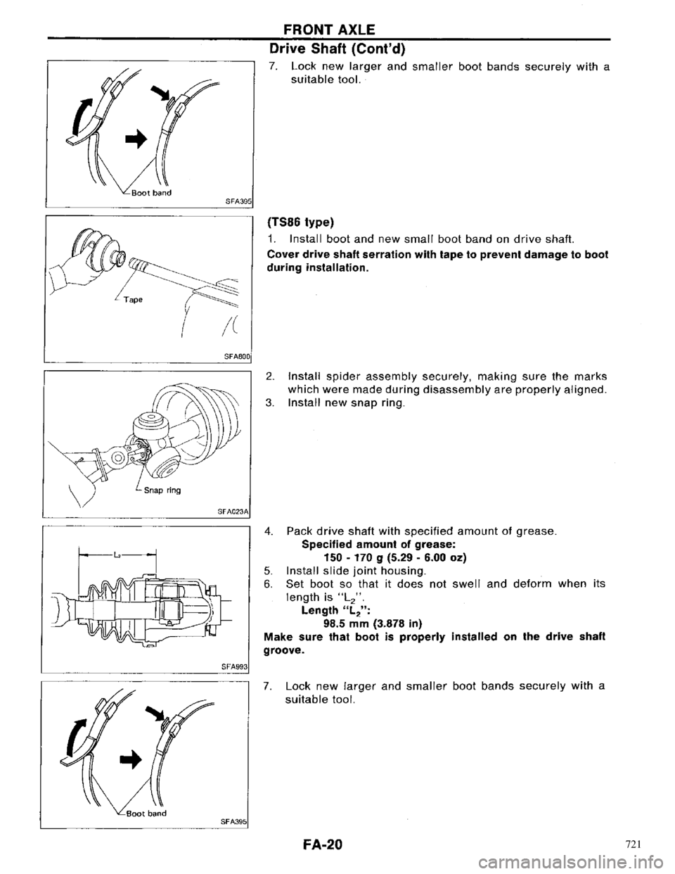 NISSAN PRIMERA 1996 Service Repair Manual 721 NISSAN PRIMERA 1996 Service Repair Manual 721