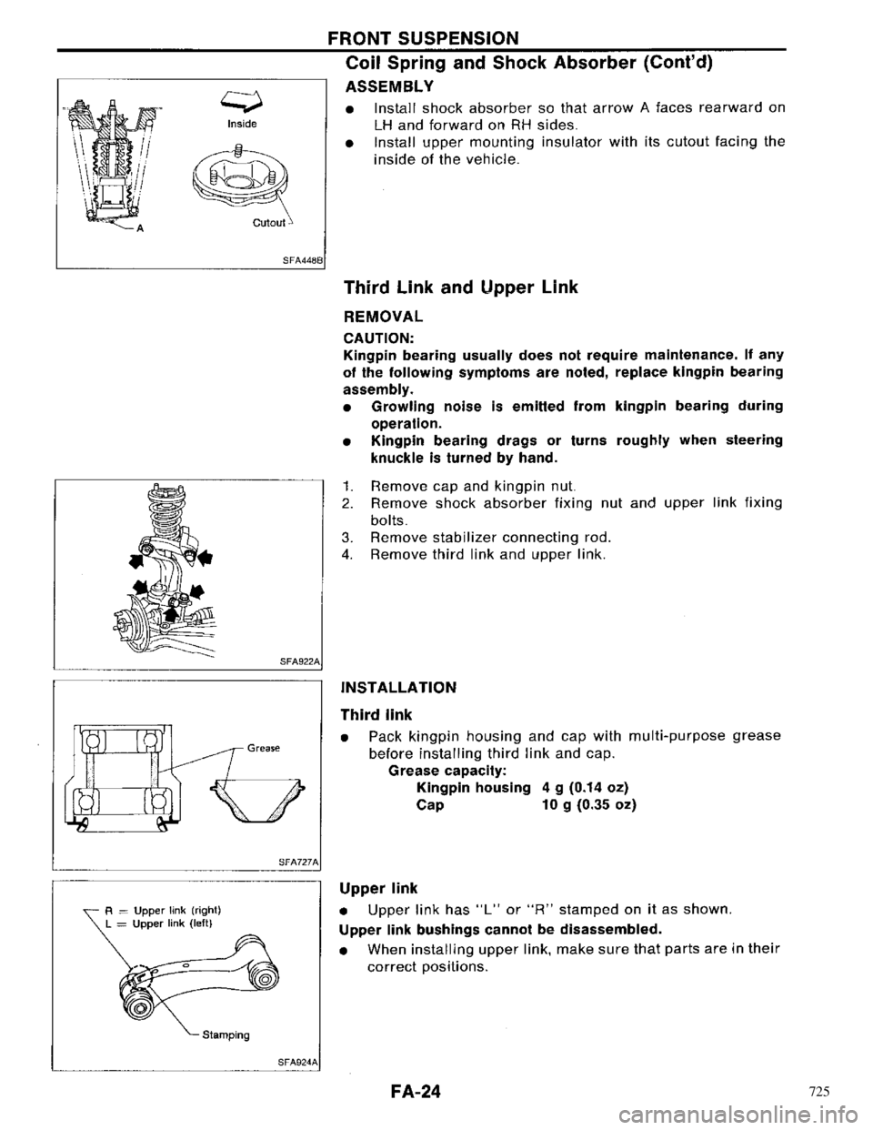 NISSAN PRIMERA 1996  Service Repair Manual 725 