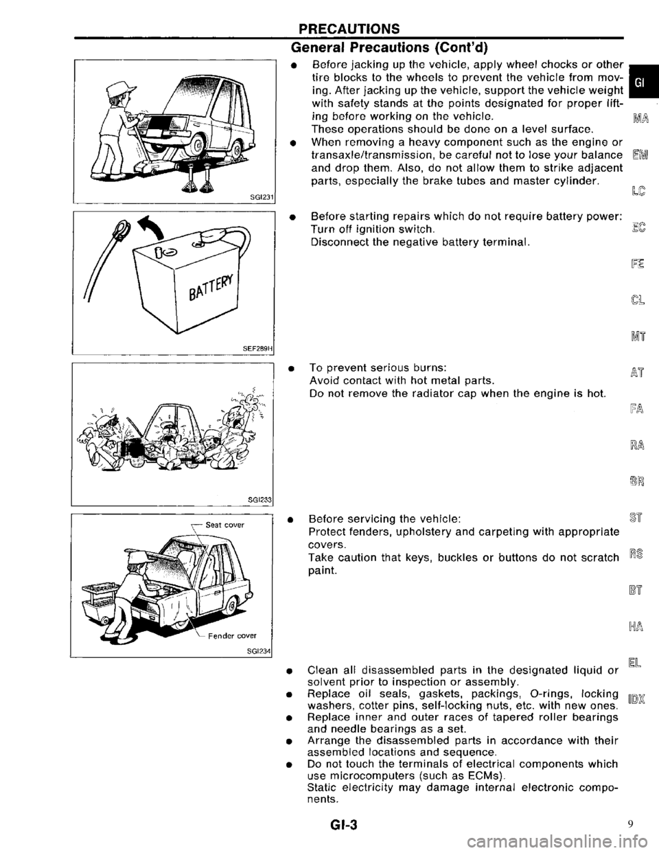 NISSAN PRIMERA 1996  Service Repair Manual 9 