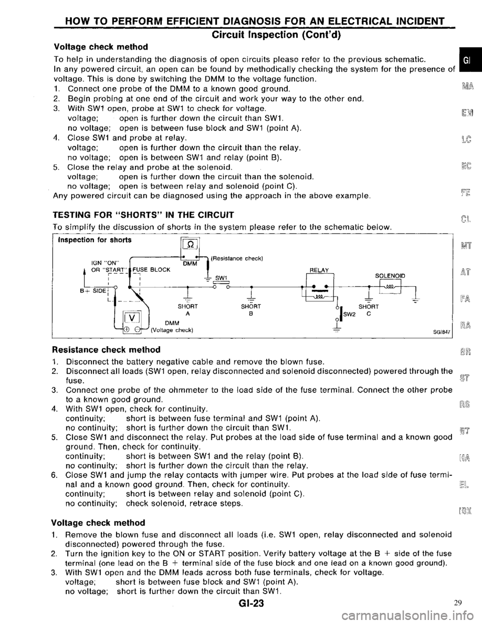 NISSAN PRIMERA 1996  Service Repair Manual 29 