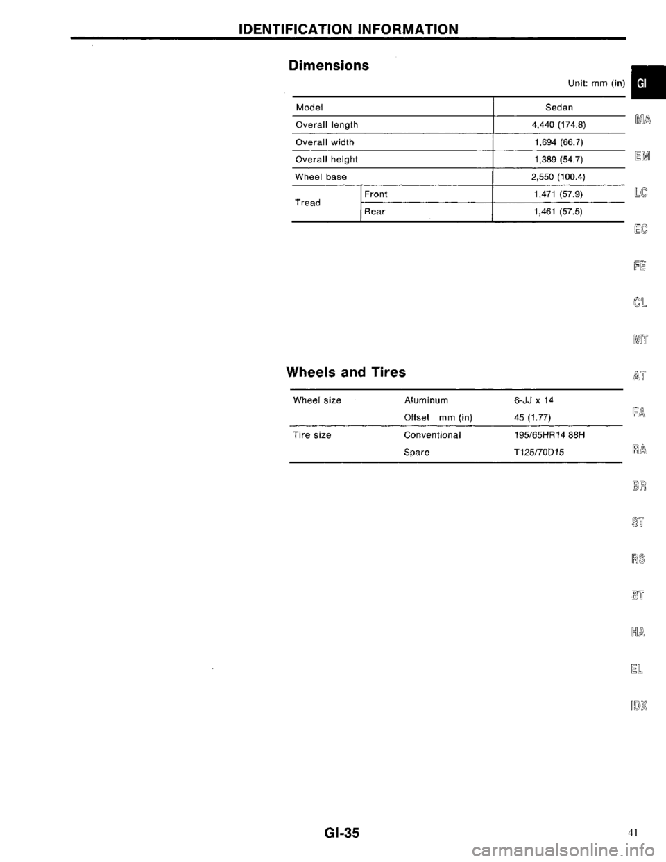 NISSAN PRIMERA 1996  Service Repair Manual 41 