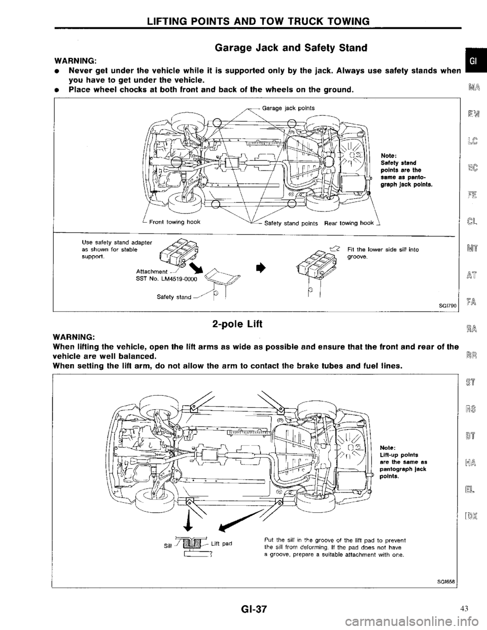 NISSAN PRIMERA 1996  Service Repair Manual 43 