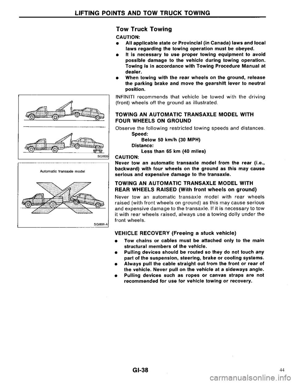 NISSAN PRIMERA 1996  Service Repair Manual 44 