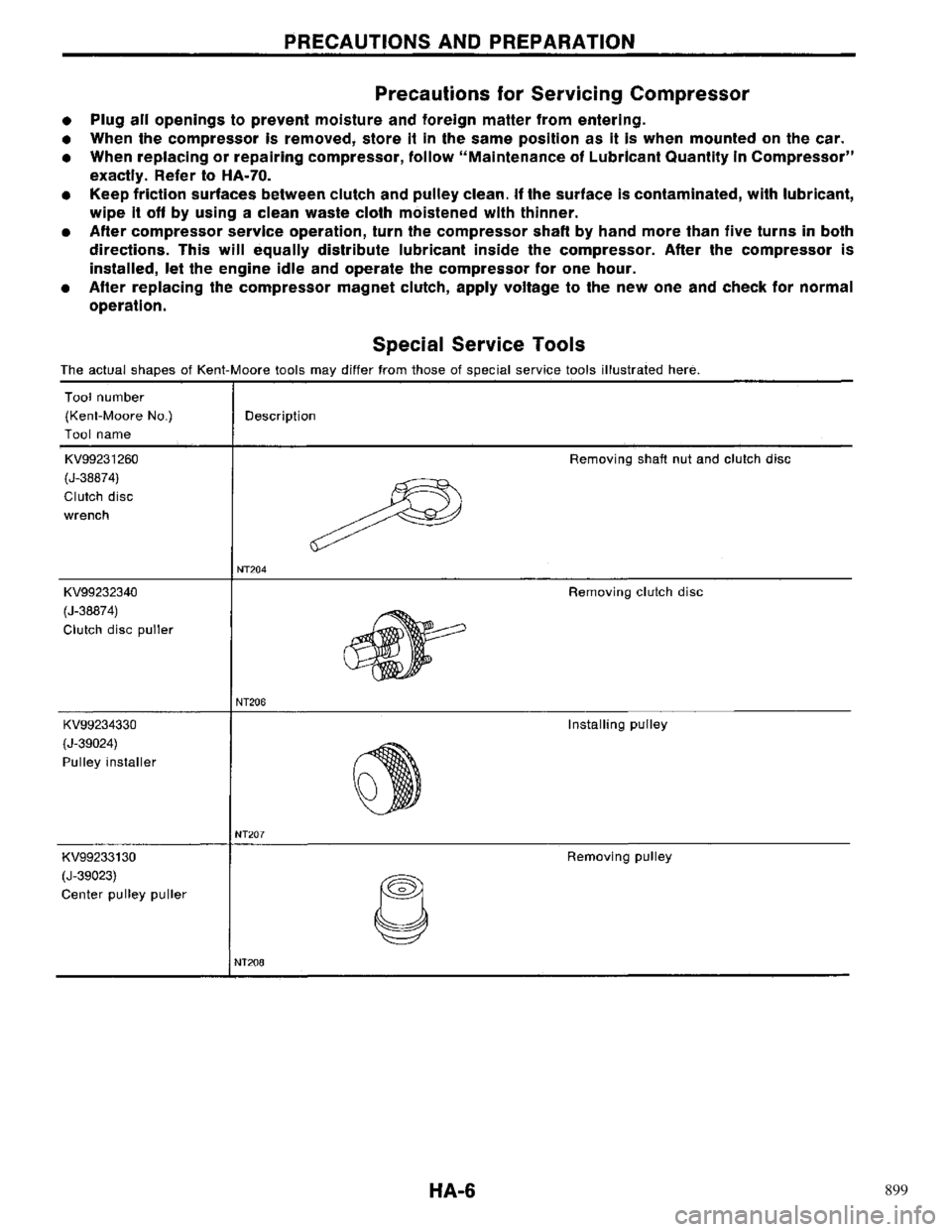 NISSAN PRIMERA 1996 Service Repair Manual 899 NISSAN PRIMERA 1996 Service Repair Manual 899