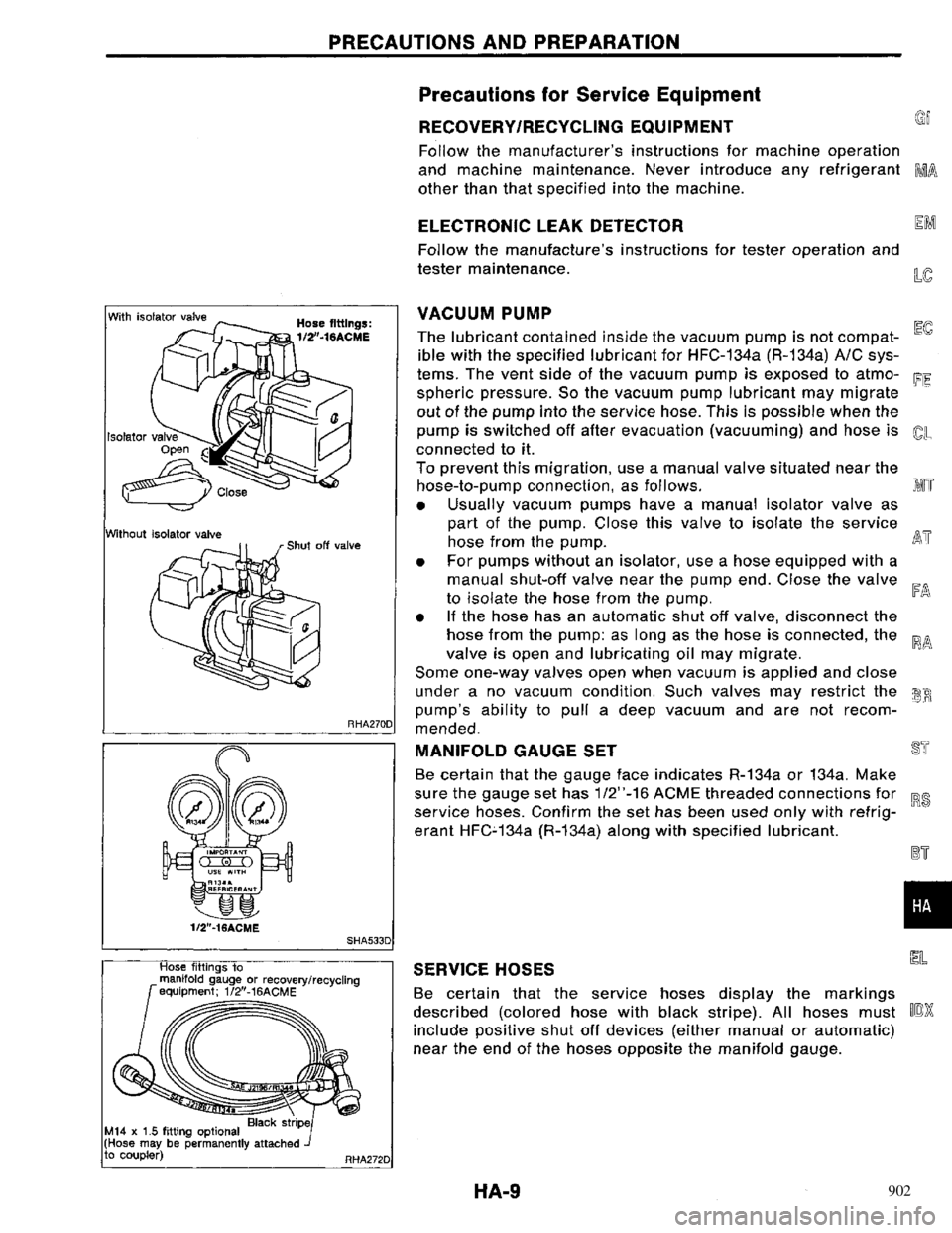NISSAN PRIMERA 1996 Service Repair Manual 902 NISSAN PRIMERA 1996 Service Repair Manual 902