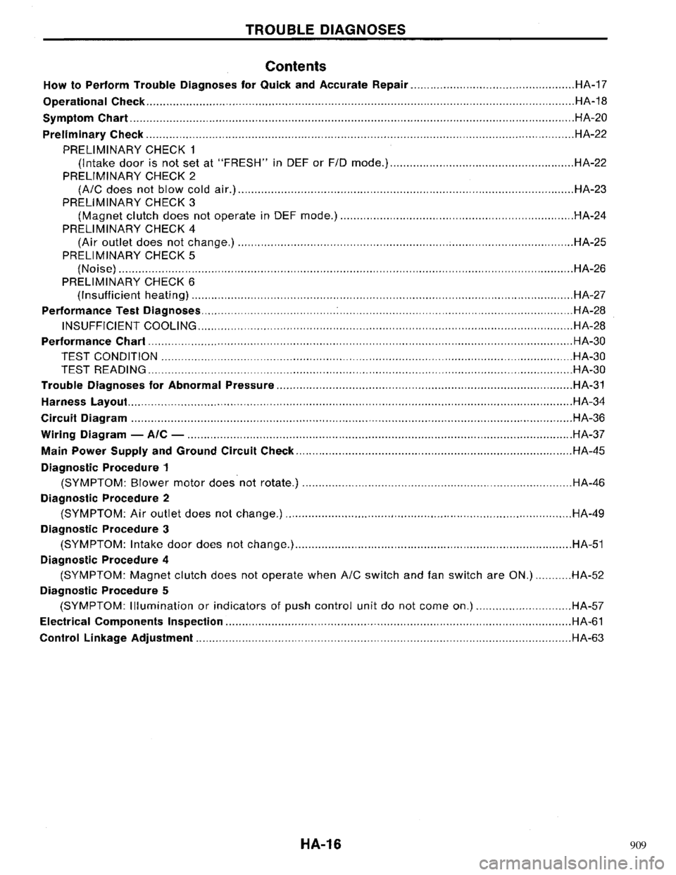 NISSAN PRIMERA 1996 Service Repair Manual 909 NISSAN PRIMERA 1996 Service Repair Manual 909