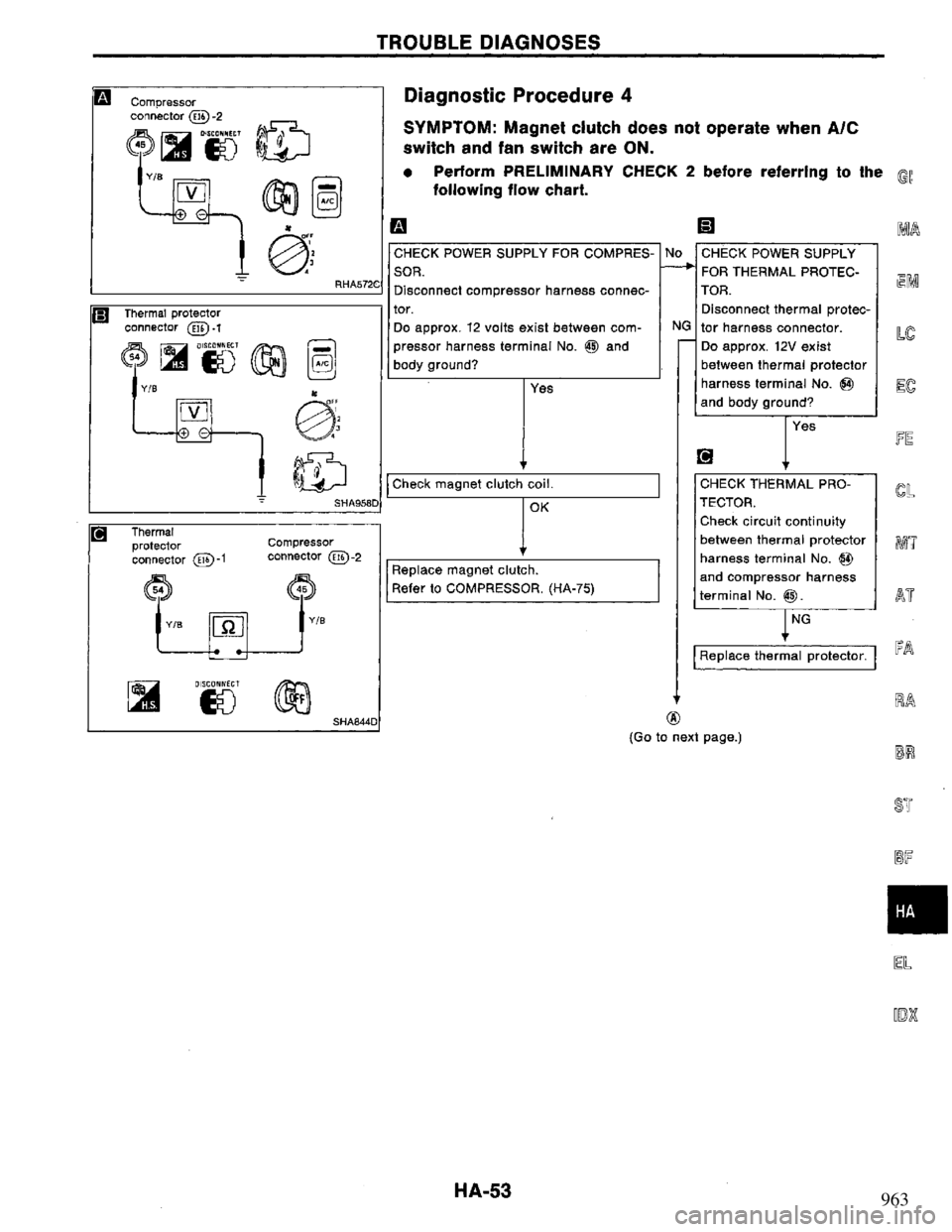 NISSAN PRIMERA 1995 Service Repair Manual 963 NISSAN PRIMERA 1995 Service Repair Manual 963