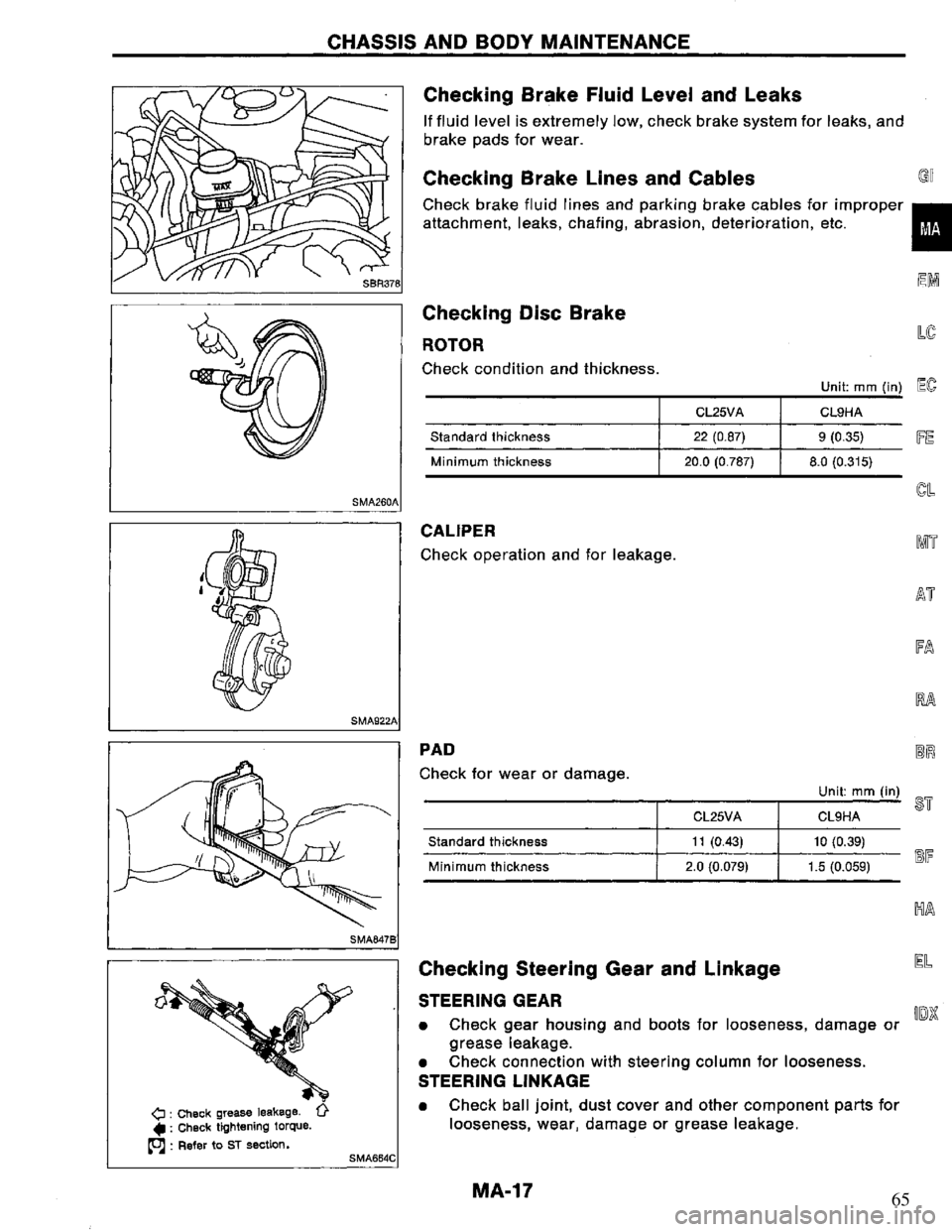 NISSAN PRIMERA 1995 Service Repair Manual 65 NISSAN PRIMERA 1995 Service Repair Manual 65
