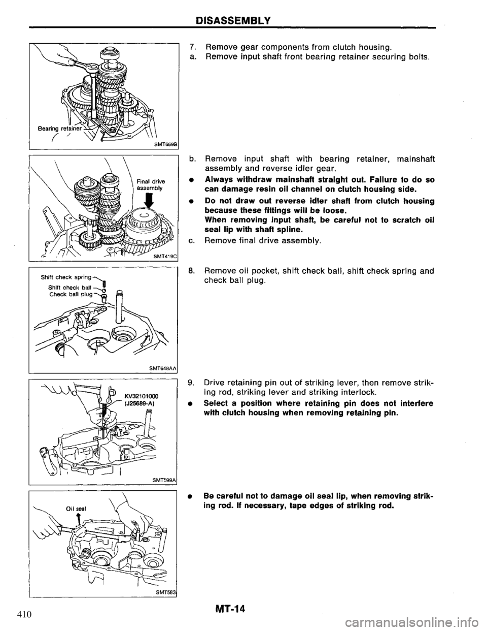 NISSAN PRIMERA 1995 Service Repair Manual 410 NISSAN PRIMERA 1995 Service Repair Manual 410