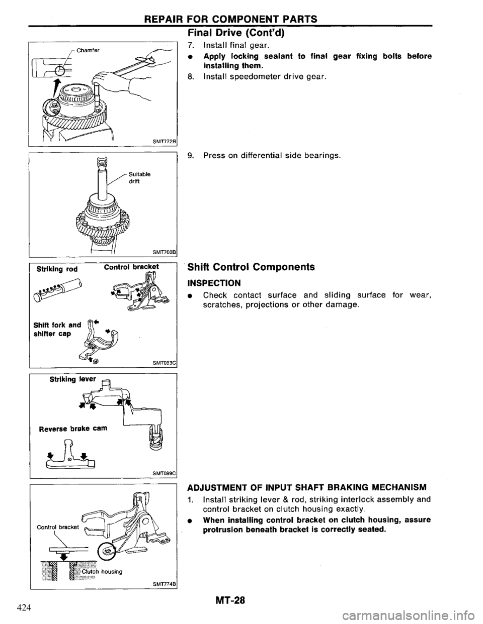 NISSAN PRIMERA 1995 Service Repair Manual 424 NISSAN PRIMERA 1995 Service Repair Manual 424