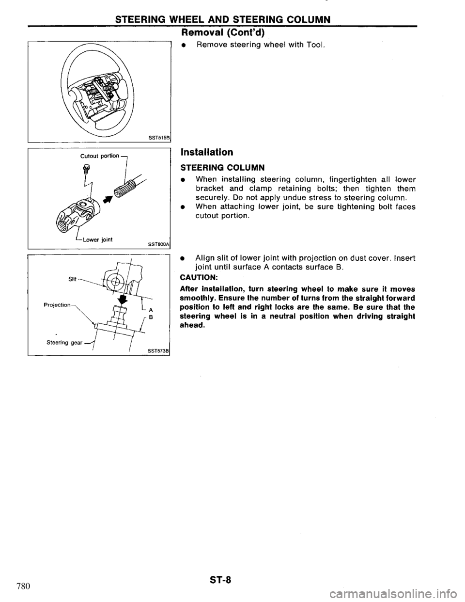 NISSAN PRIMERA 1995 Service Repair Manual 780 NISSAN PRIMERA 1995 Service Repair Manual 780