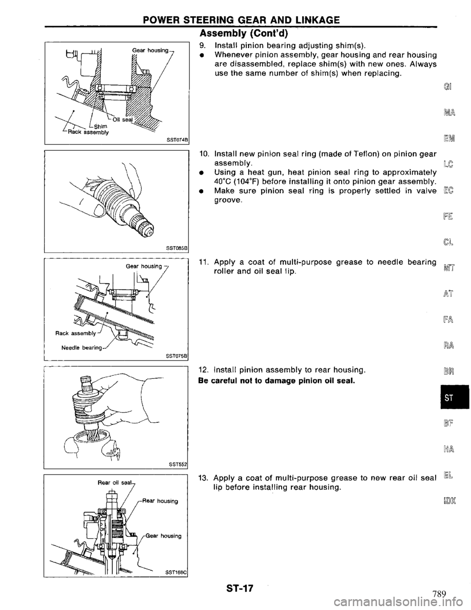 NISSAN PRIMERA 1995 Service Repair Manual 789 NISSAN PRIMERA 1995 Service Repair Manual 789