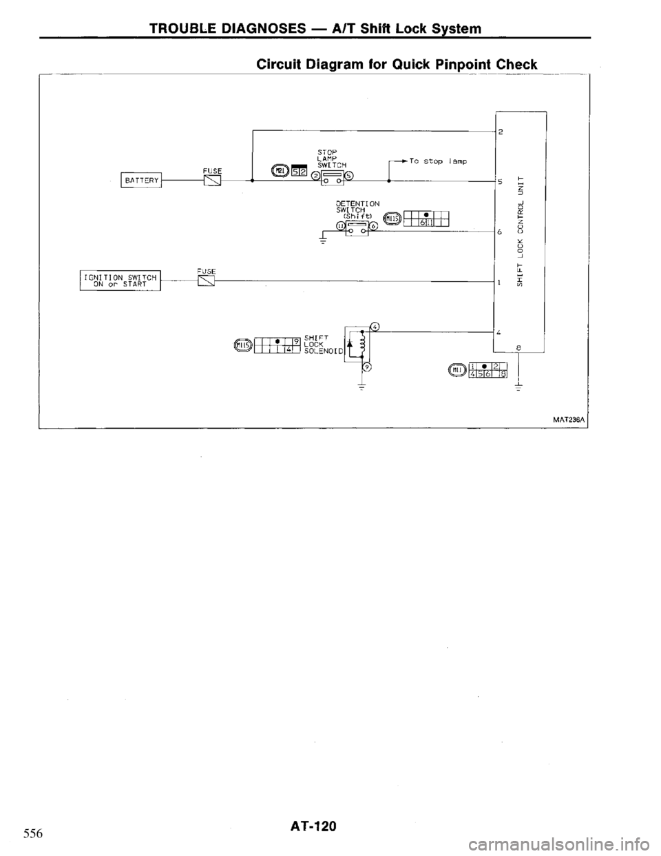 NISSAN PRIMERA 1995 Service Repair Manual 556 NISSAN PRIMERA 1995 Service Repair Manual 556