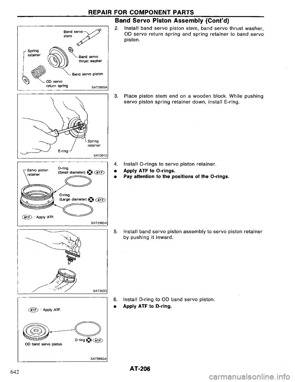 NISSAN PRIMERA 1995 Service Repair Manual 642 NISSAN PRIMERA 1995 Service Repair Manual 642