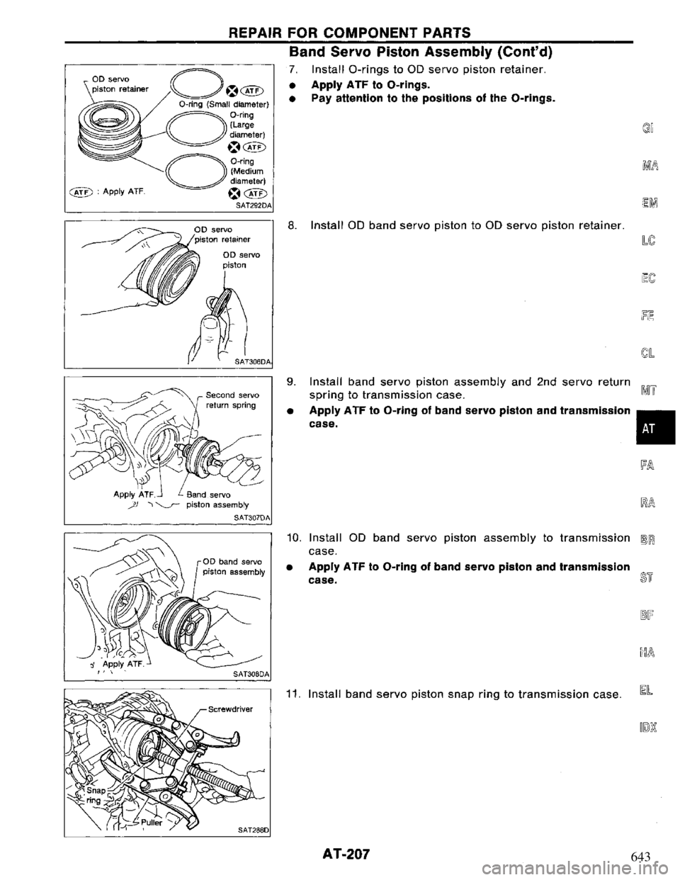 NISSAN PRIMERA 1995 Service Repair Manual 643 NISSAN PRIMERA 1995 Service Repair Manual 643