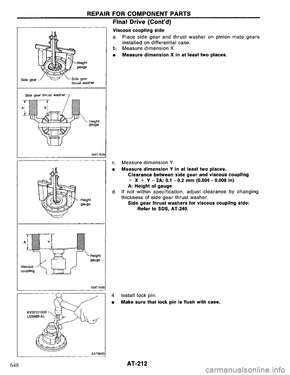 NISSAN PRIMERA 1995 Service Repair Manual 648 NISSAN PRIMERA 1995 Service Repair Manual 648