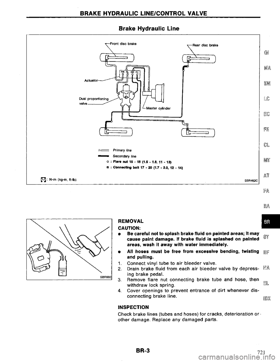 NISSAN PRIMERA 1995  Service Repair Manual 721 