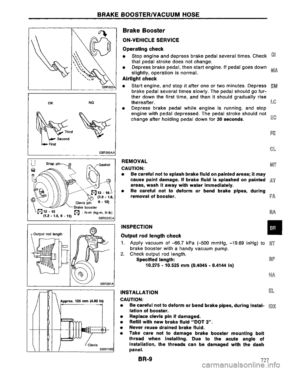NISSAN PRIMERA 1995  Service Repair Manual 727 