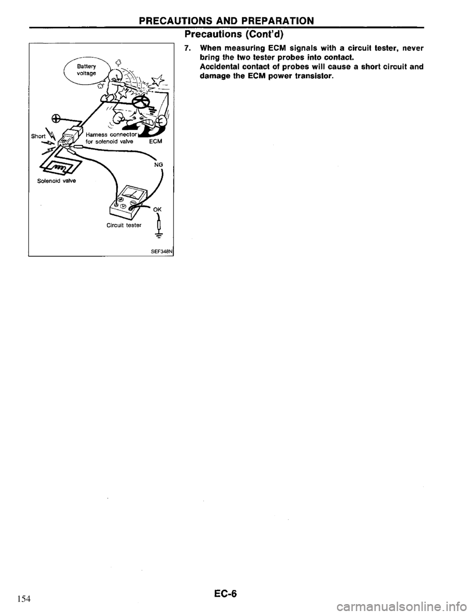 NISSAN PRIMERA 1995 Service Repair Manual 154 NISSAN PRIMERA 1995 Service Repair Manual 154