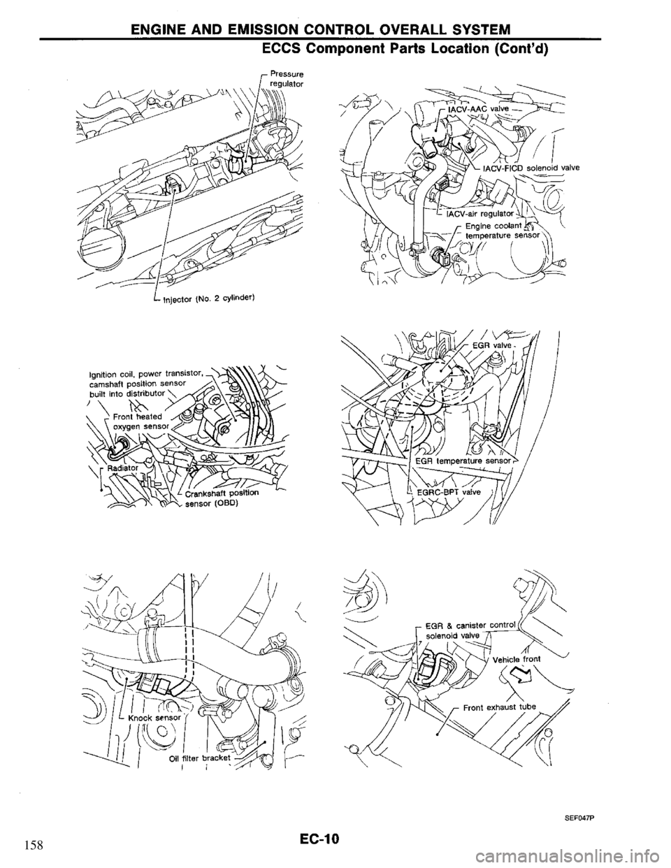 NISSAN PRIMERA 1995 Service Repair Manual 158 NISSAN PRIMERA 1995 Service Repair Manual 158