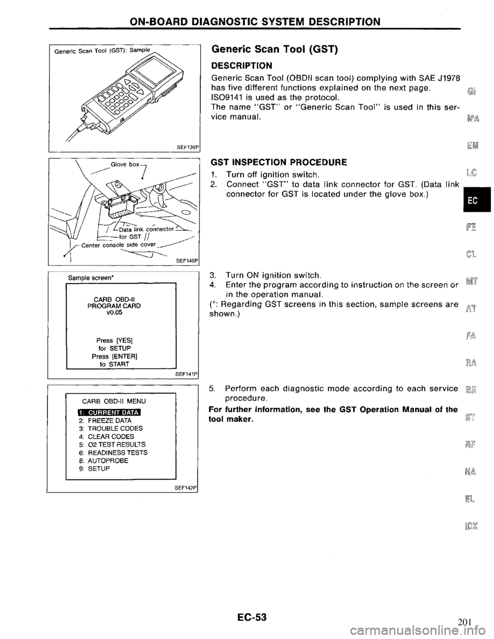 NISSAN PRIMERA 1995 Service Repair Manual 201 NISSAN PRIMERA 1995 Service Repair Manual 201