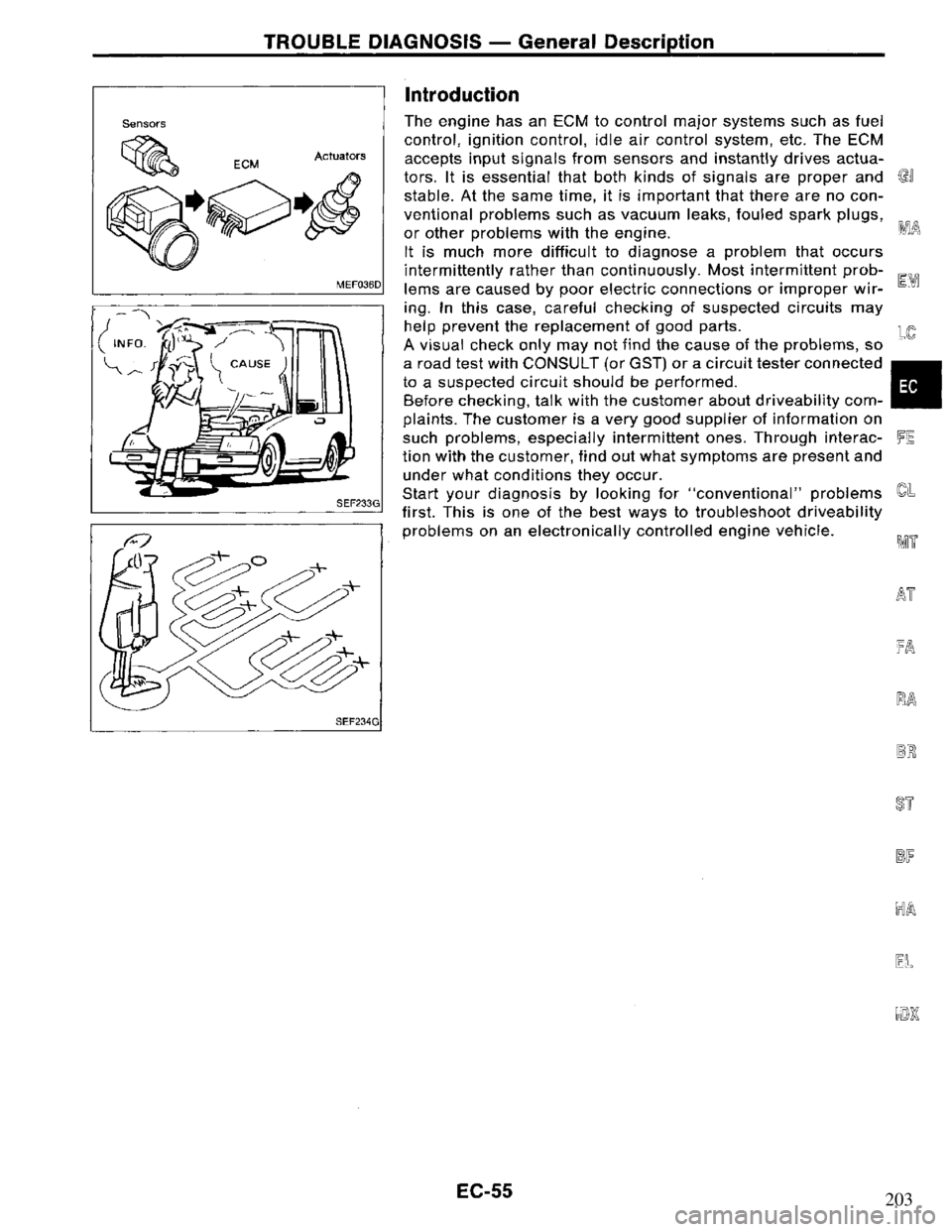 NISSAN PRIMERA 1995 Service Repair Manual 203 NISSAN PRIMERA 1995 Service Repair Manual 203