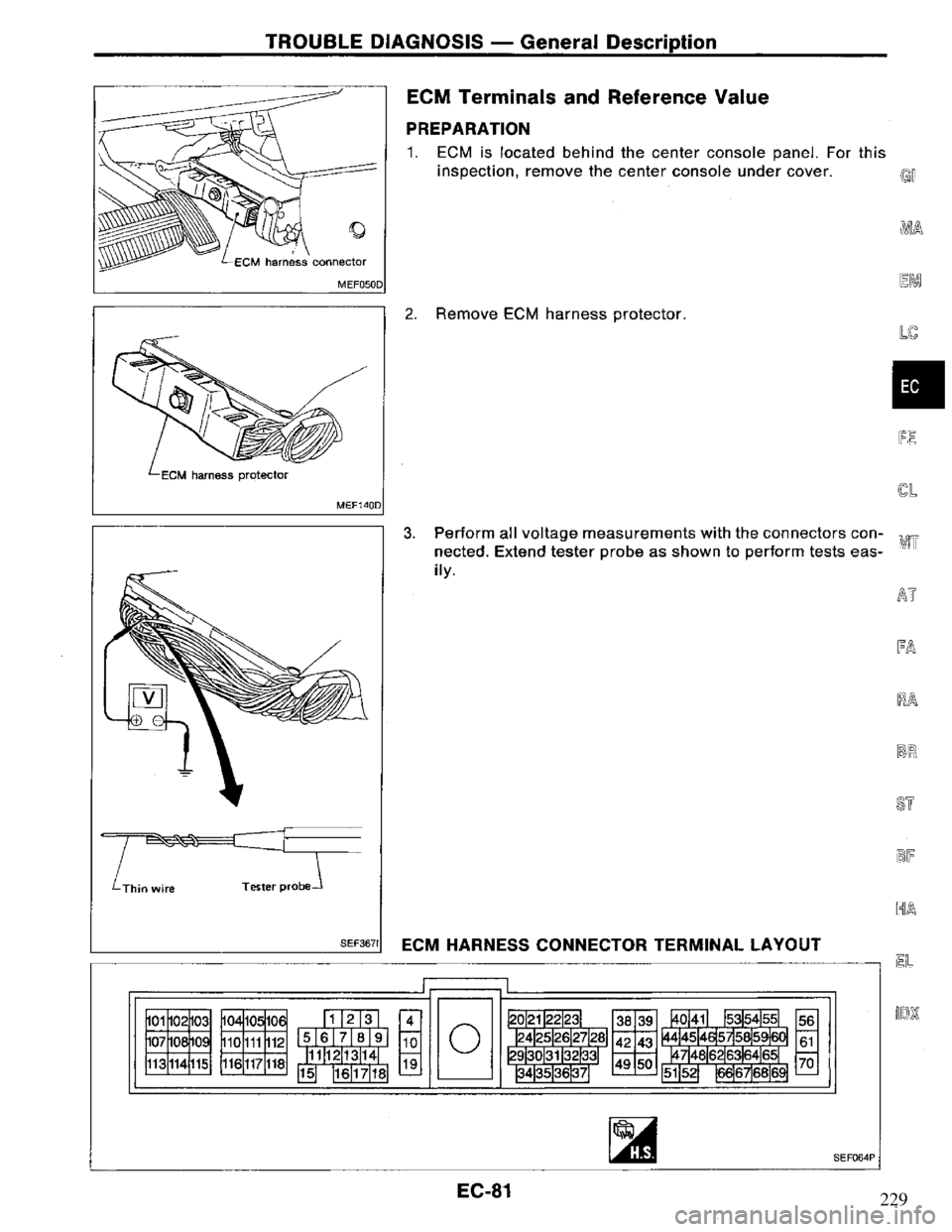 NISSAN PRIMERA 1995 Service Repair Manual 229 NISSAN PRIMERA 1995 Service Repair Manual 229