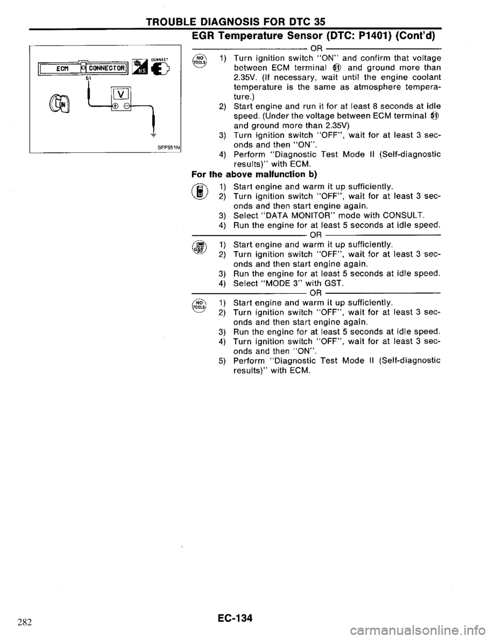 NISSAN PRIMERA 1995  Service Repair Manual 282 