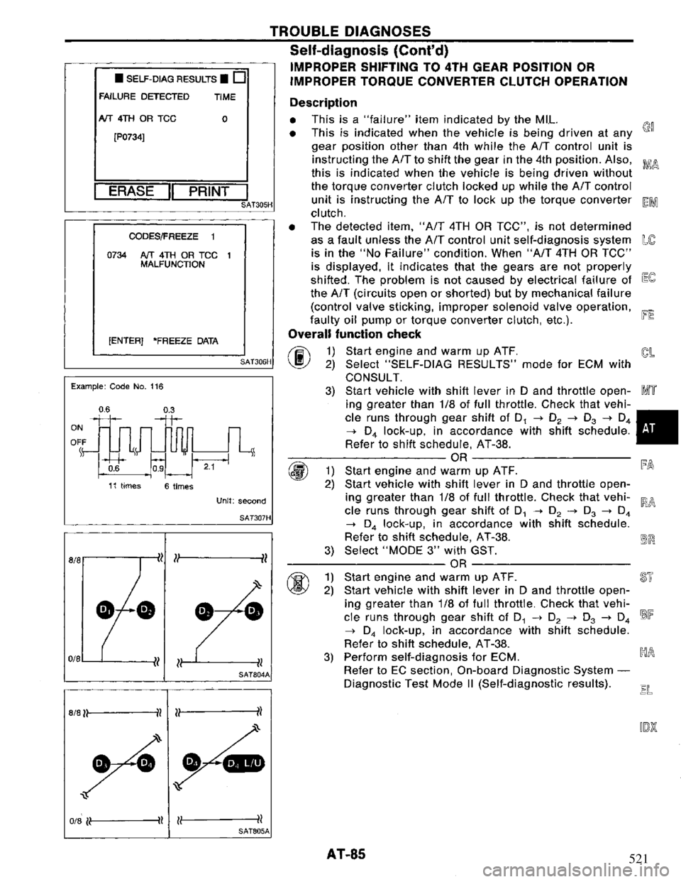 NISSAN PRIMERA 1995 Service Manual Online 521 NISSAN PRIMERA 1995 Service Manual Online 521