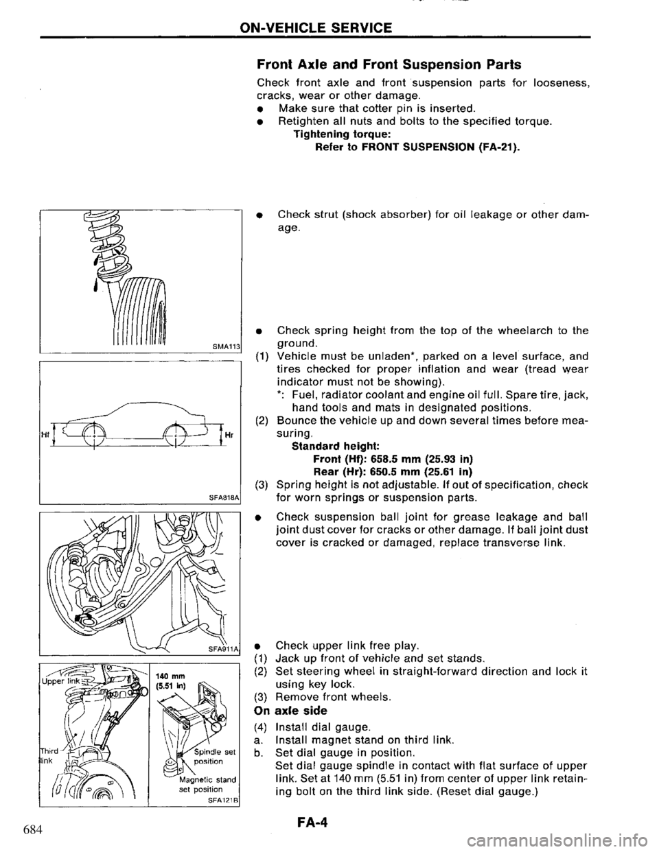 NISSAN PRIMERA 1995 Service Repair Manual 684 NISSAN PRIMERA 1995 Service Repair Manual 684