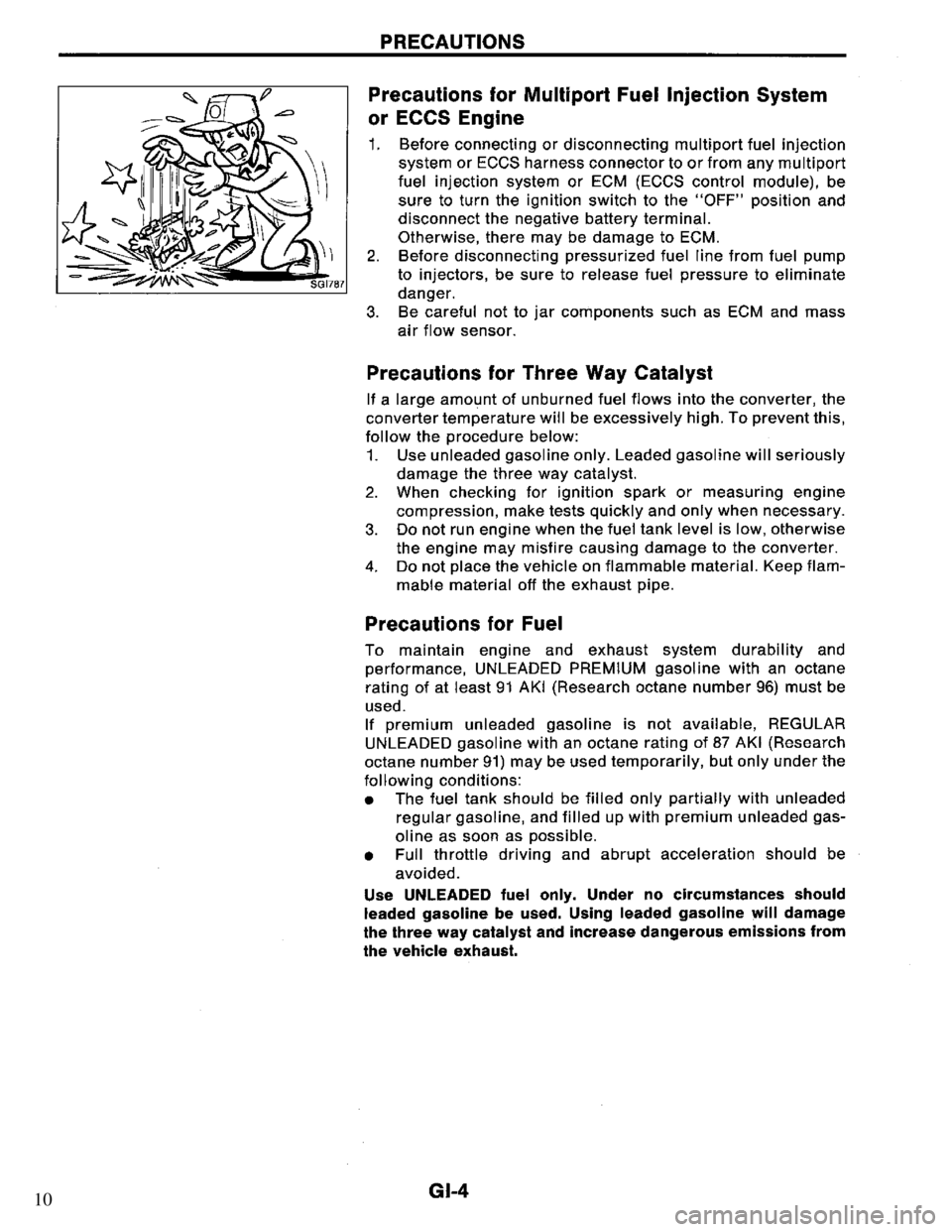 NISSAN PRIMERA 1995  Service Repair Manual 10 