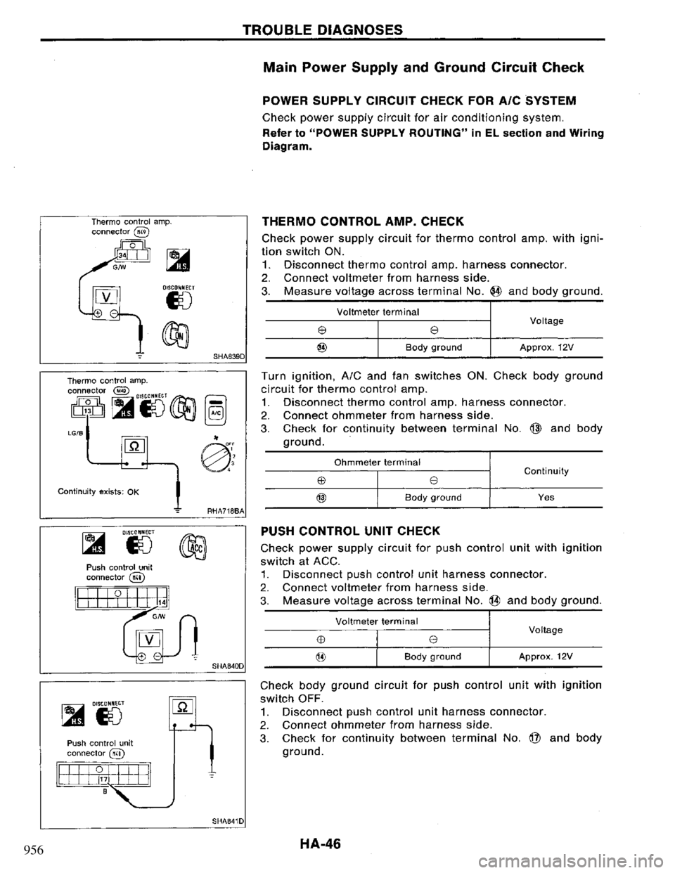 NISSAN PRIMERA 1994 Service Repair Manual 956 NISSAN PRIMERA 1994 Service Repair Manual 956
