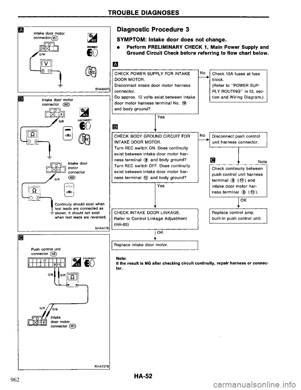 NISSAN PRIMERA 1994 Service Repair Manual 962 NISSAN PRIMERA 1994 Service Repair Manual 962