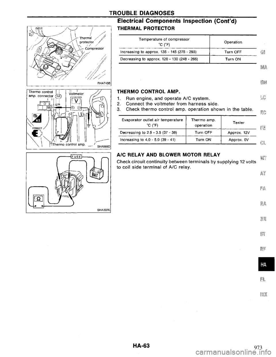 NISSAN PRIMERA 1994 Service Repair Manual 973 NISSAN PRIMERA 1994 Service Repair Manual 973