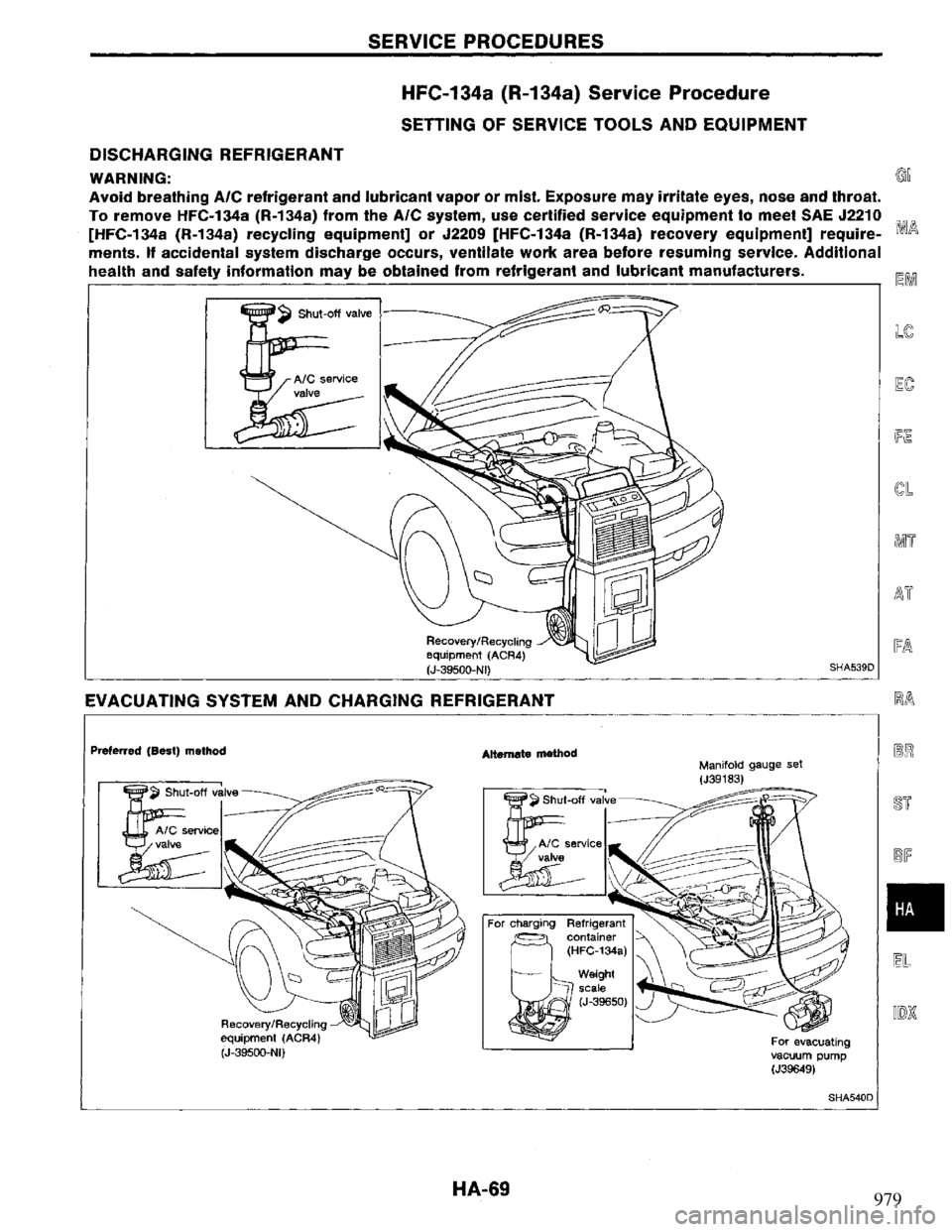 NISSAN PRIMERA 1994 Service Repair Manual 979 NISSAN PRIMERA 1994 Service Repair Manual 979