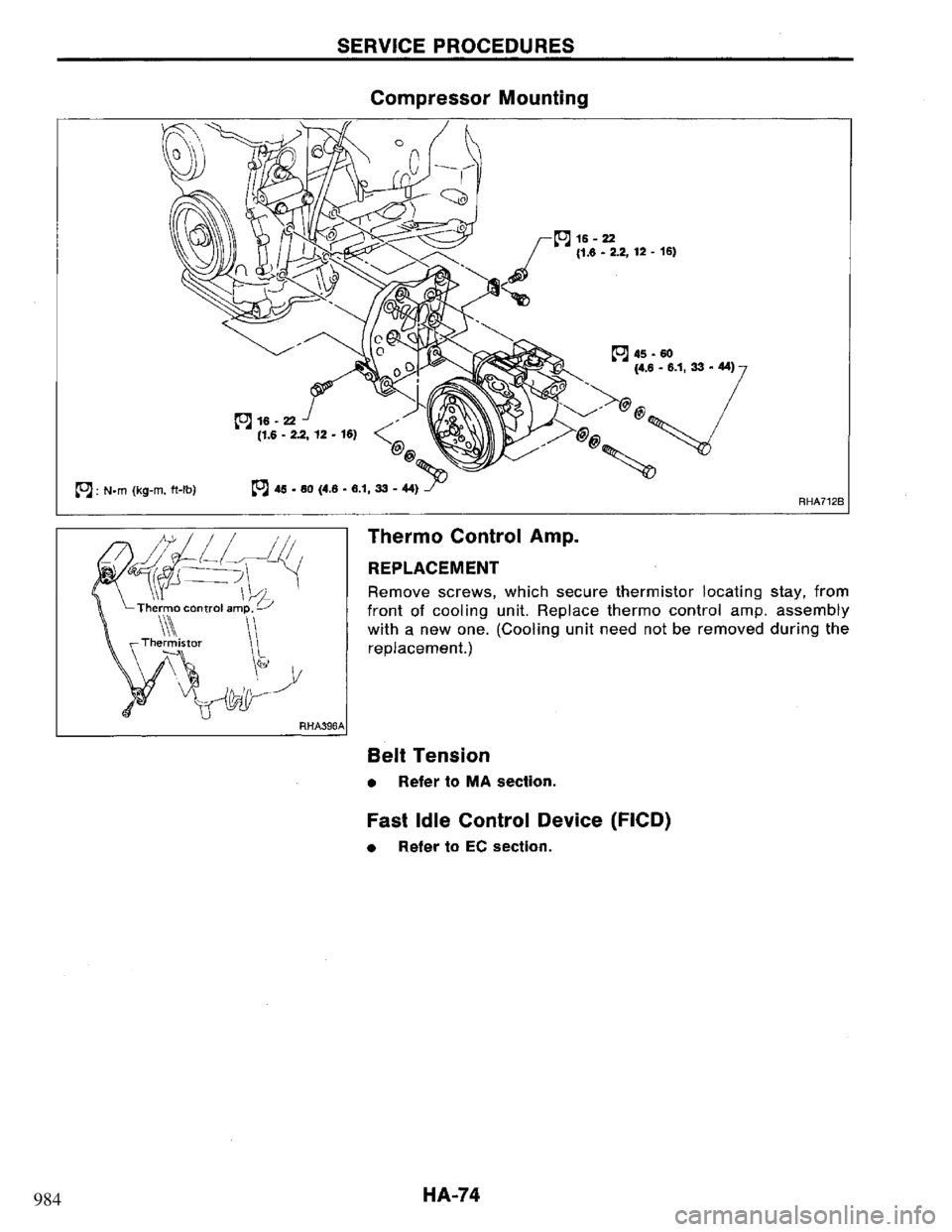 NISSAN PRIMERA 1994 Service Repair Manual 984 NISSAN PRIMERA 1994 Service Repair Manual 984