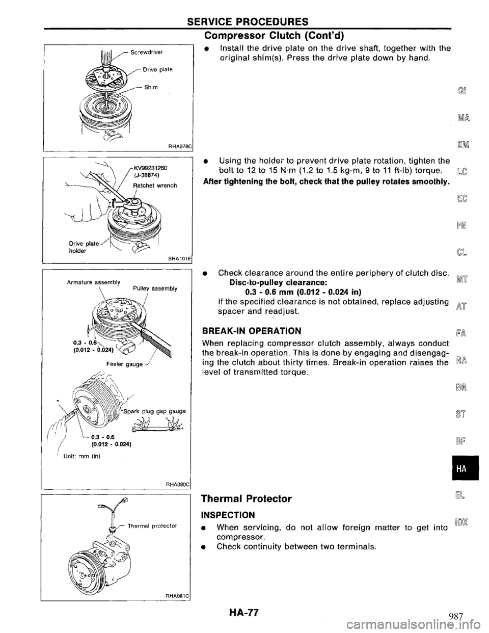 NISSAN PRIMERA 1994 Service Repair Manual 987 NISSAN PRIMERA 1994 Service Repair Manual 987