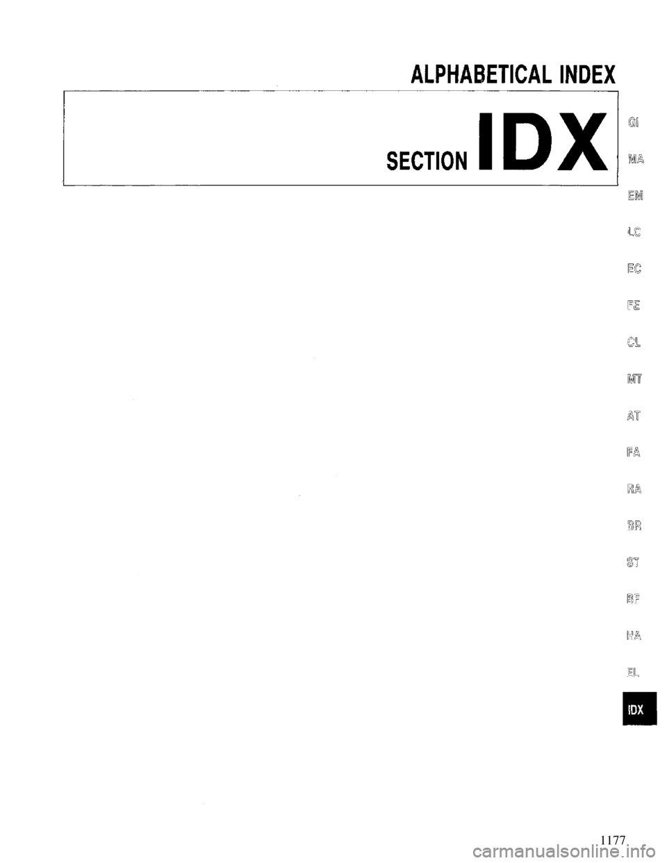 NISSAN PRIMERA 1994 Service Repair Manual 1177 NISSAN PRIMERA 1994 Service Repair Manual 1177