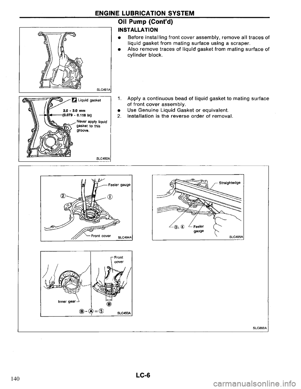 NISSAN PRIMERA 1994 Service Repair Manual 140 NISSAN PRIMERA 1994 Service Repair Manual 140